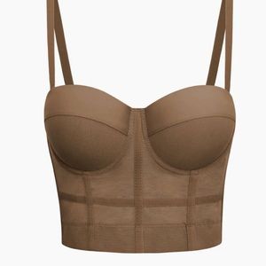 Brown Corset Going Out Top